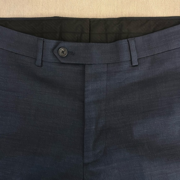Kenneth Cole Awearness Chillflex Slim Fit Suit Separates Pants - Navy Blue - 32 - Picture 5 of 10